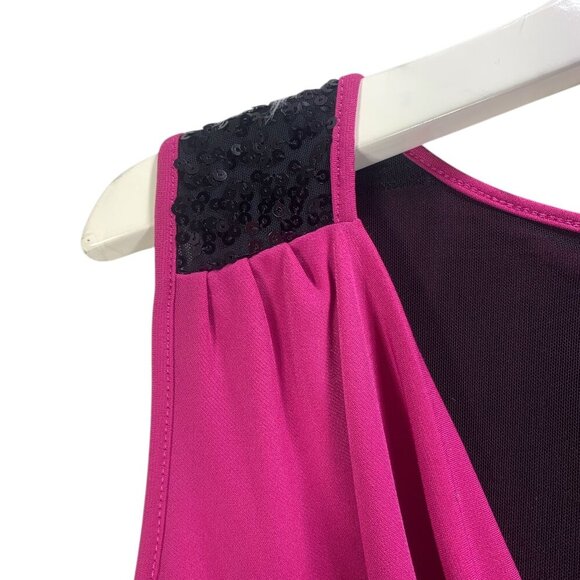 Calvin Klein sleeveless cowl-neck top pink camisole - Picture 2 of 6